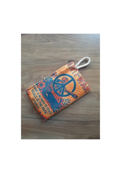 Owl Bag Anti War Desenli Tasarım Cüzdan Kalemlik Çanta Düzenleyici Diğer