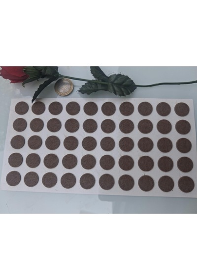 Keçe 90750 Hrd 4 Paket 18 Mm Kahve Masa Sandalye Koltuk Baza Ayak Çizdirmez Yapışkanlı