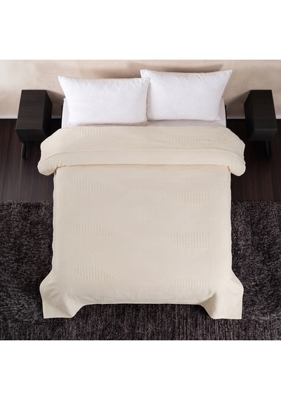 Maxstyle Spring %100 Pamuk Tek Kişilik Pike Bej 180x230 Cm Renkli