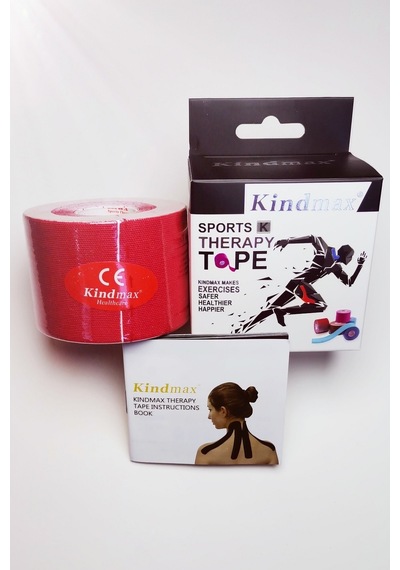 Kindmax Kinesiology Tape  Bandı Kırmızı 5 CM x 5 M