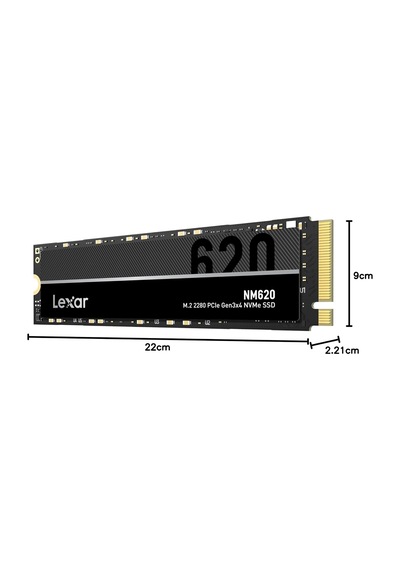 Lexar Nm620 256 Gb Ssd, Pcıe 3.0 X4, Nvme 1.4, M.2 2280