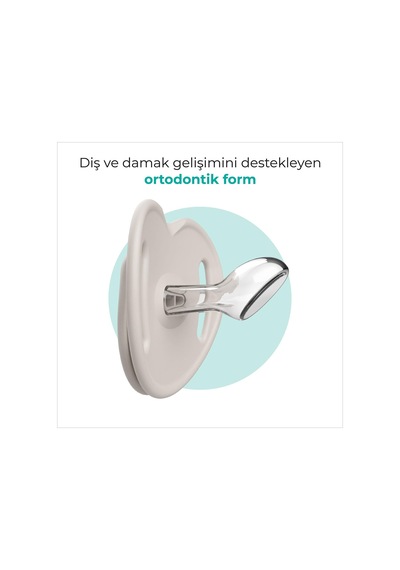 Mamajoo Ortodontik Emzik Seti 12 Ay+ Light Beige & Gray Bej