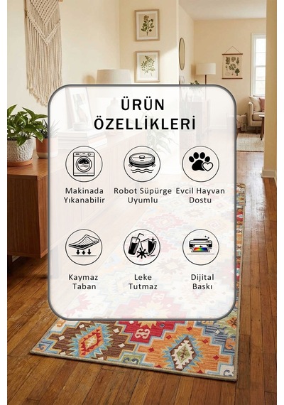 Yörük Yıkanabilir Yolluk Vizon
