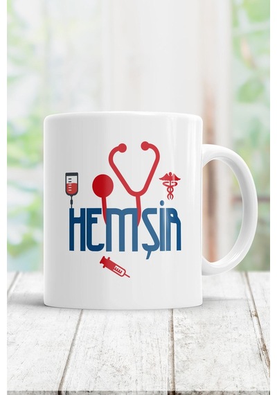 Hemşir Kupa Bardak Beyaz