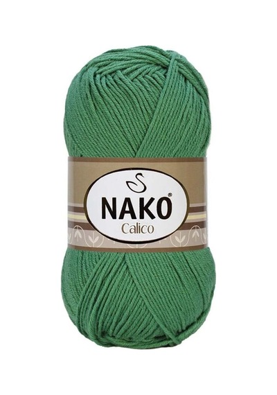Calico- 11914 Yeşil- 5'li Paket - 100gr/240m - El Örgü İpi - Amigurimi-hırka- Kazak- Şal-bebek İpi