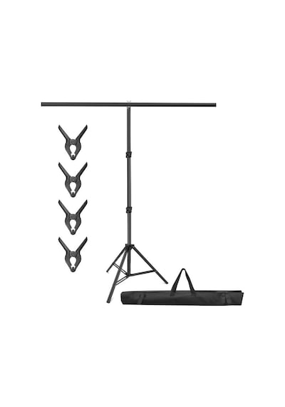 2x2 Metre T Arka Plan Destek Seti, Fon Standı Stüdyo, Fotoğraf, Video, Açılış,doğum Günü İçin Demir Tag,tek Ayaklı Fon Standı