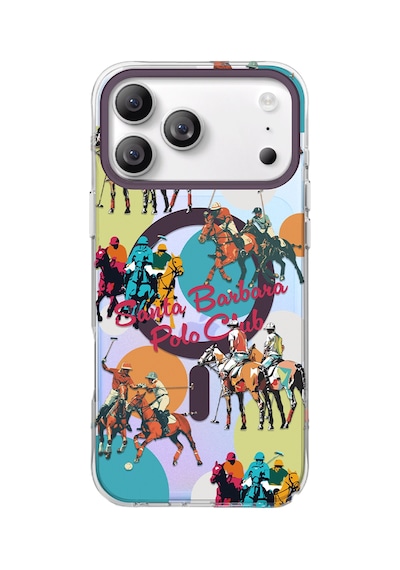Santa Barbara Polo Racquet Club İphone 18 Pro Max / 17 Pro Max İçin M-safe Şarja Uygun Hygge Kapak Bordo