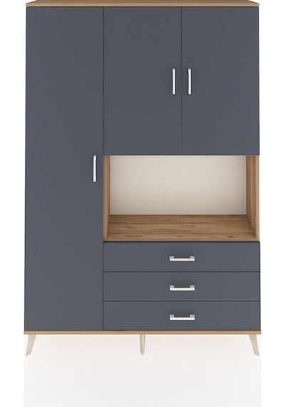 Arges Dolap 6 Raflı 3 Çekmeceli 3 Kapaklı 132x30x195 Çam-antrasit/antrasit Antrasıt/antrasıt Arges Dolap 6 Raflı 3 Çekmeceli 3 Kapaklı 132x30x195 Çam-antrasit/antrasit Antrasıt/antrasıt