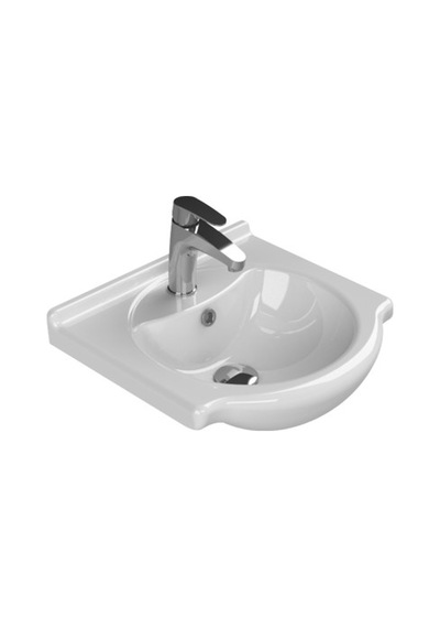 55 Cm Etajerli Turkuaz Seramik Lavabo 508 Yeşil