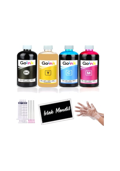 Goink Canon Maxıfy Gx6040 4 Renk Pigment Uyumlu  Mürekkep 4x250 Ml