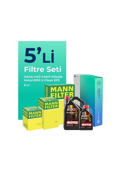 Mann Filter Toyota Rav 4 2.0 Dizel Filtre Bakım Seti Motul Motor Yağlı 2012-2015 5 Li