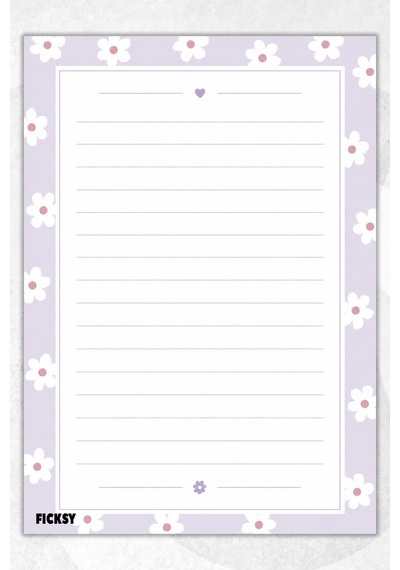 A5 Bloknot Çizgili Defter - 50 Yaprak - Memopad - Notepad - Not Defteri - Not Kağıdı - 3902 Çok Renkli