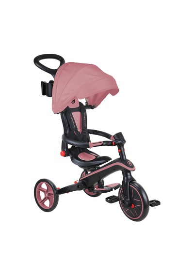 Globber Explorer 4in1 Katlanabilir Bisiklet Koyu Pastel Pembe Çok Renkli
