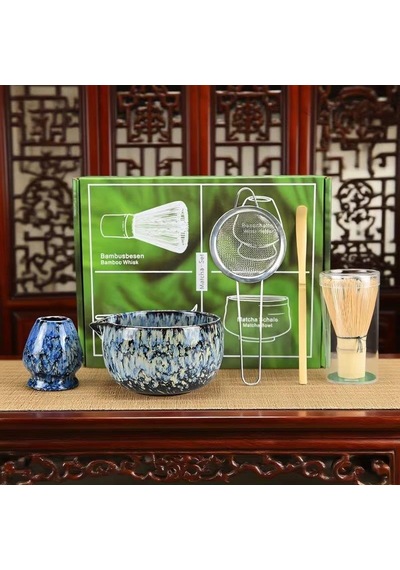 Valkyrie 5 Parça Matcha Seti Chasen Bambu Çırpıcı Chashaku Kaşık Chawan Kase Ve Stand M663
