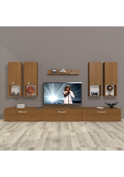 Decoraktiv Eko 8da Mdf Tv Ünitesi Tv Sehpası Ceviz