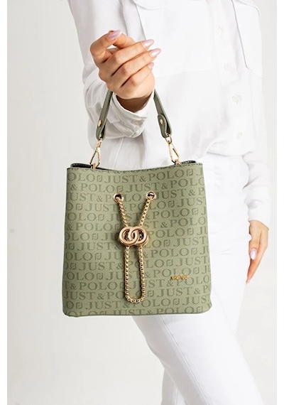 Kadın Günlük Kullanıma Uygun Ayarlanabilir Askılı Şık El & Omuz Çantası Shoulder Bag Yeşil