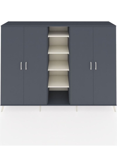 Hyperion Dolap 12 Raflı 4 Kapaklı 220x44x163 Antrasit-antrasit/ay Antrasit-antrasit/aytaşı Hyperion Dolap 12 Raflı 4 Kapaklı 220x44x163 Antrasit-antrasit/ay Antrasit-antrasit/aytaşı