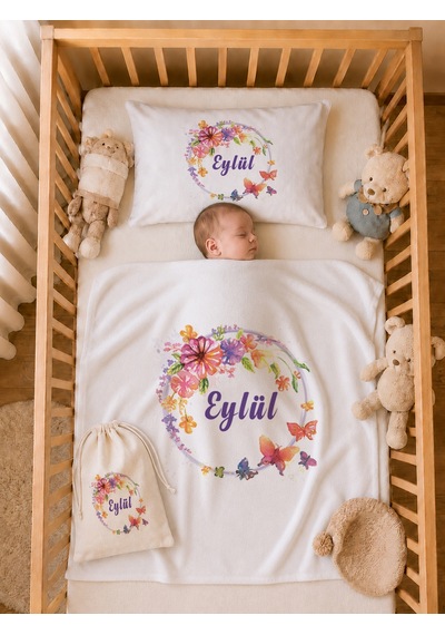 Pia Baby Kız Bebek İsimli %100 Pamuk Hastane Çıkışı 6 Parça Tulum Şapka Eldiven Hediye Seti 2058tybk0x Krem