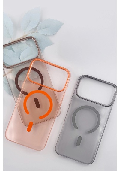 Apple Uyumlu iPhone 17 Pro Max Pc Blank Magsafe Kapak Çöl Titanyum