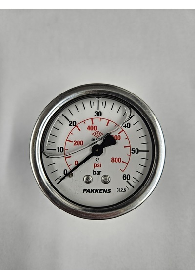 Çap 63 Arkadan 60 Bar Gliserinli Manometre - Pakkens
