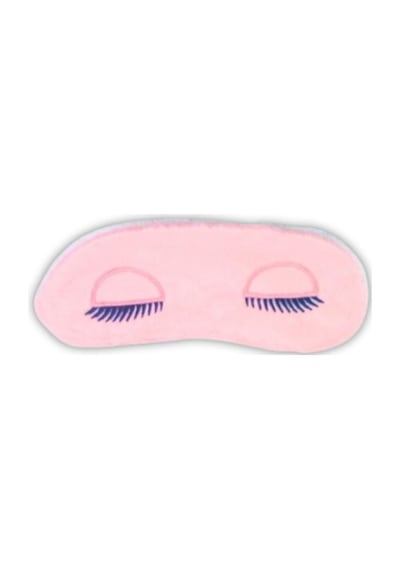Bebek Uyku Maskesi Pembe Kirpikli Pembe