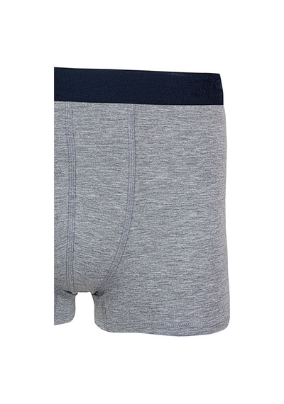 Bsm Erkek Modal Pamuk Dıştan Lastik Yüksek Kalite Yumuşak Rahat Boxer Gri