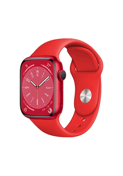 Forzacase Apple Uyumlu  Watch 10 Series 46mm İle Silikon Kordon Kayış - Fc005 Kırmızı