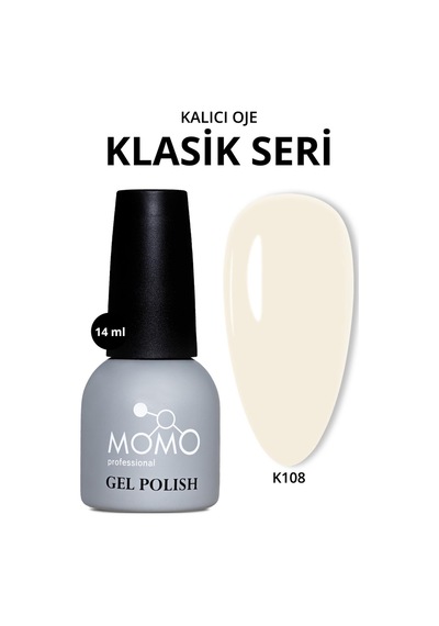 Momo Professional Kalıcı Oje K108 Light Butter Yellow 14 ML