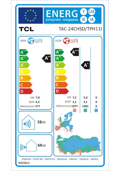 TCL BreezeIN TAC-24CHSD/TPH11I A++ 24000 BTU Inverter Duvar Tipi Klima