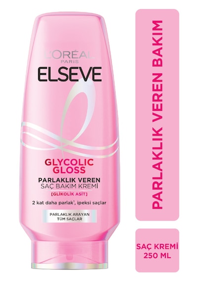 L'oréal Paris Elseve Glycolic Gloss Parlaklık Veren Saç Bakım Rutini Seti: Şampuan, Saç Kremi, Bakım Spreyi Tüm Saçlar
