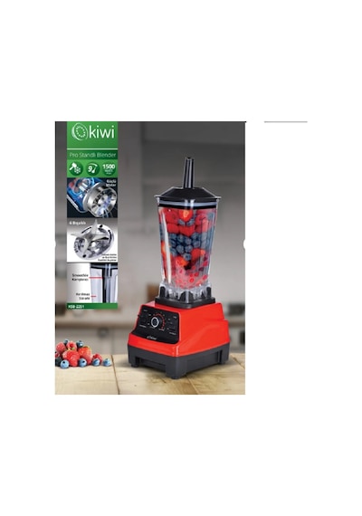 Kiwi Ksb-2251 2000w 6 Paslanmaz Çelik Bıçaklı Pro Standlı Blender