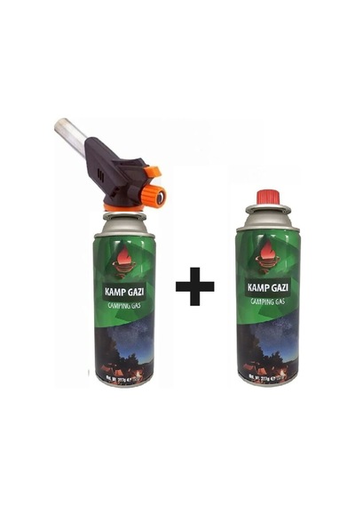 Mobee 2 Adet Kamp Gazı + Pürmüz Başlığı Set Yeşil