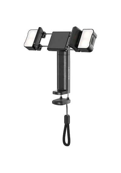 Lenyes Cr204 360 Dönebilen Işıklı Seyahat Telefon Tutucu Ve Standı Siyah