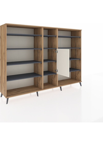 Hyperion Dolap 12 Raflı Tek Kapaklı 220x44x163 Çam-aytaşı/antras Çam-aytaşı/antrasit Hyperion Dolap 12 Raflı Tek Kapaklı 220x44x163 Çam-aytaşı/antras Çam-aytaşı/antrasit