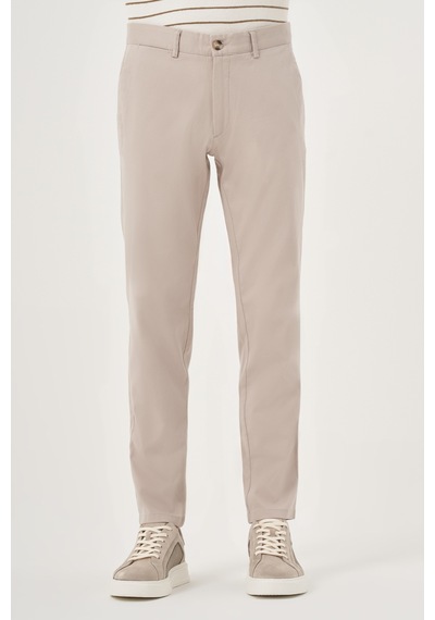 Morven Erkek Taş Yazlık Pamuk Yan Cep Slim Fit Chino Pantolon 25ys003010870 Taş