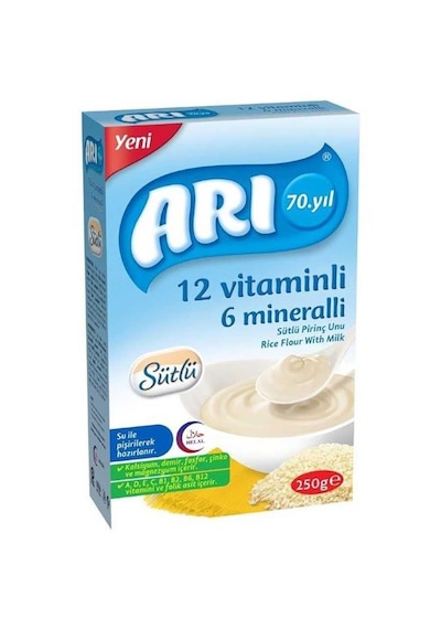 Arı Pirinç Unu Sütlü 500 Gr X 3'lü Paket Yeni Ambalaj