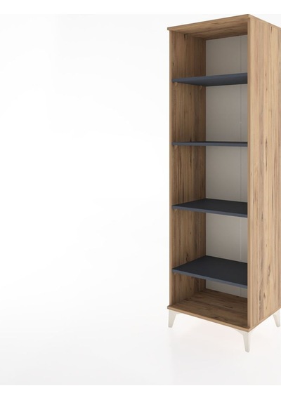 Hyperion Dolap 4 Raflı 60x44x195 Çam-antrasit Çam Hyperion Dolap 4 Raflı 60x44x195 Çam-antrasit Çam