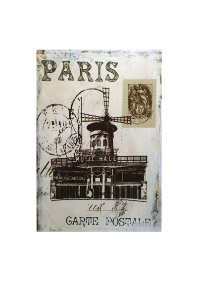 Paris Ahşap Poster