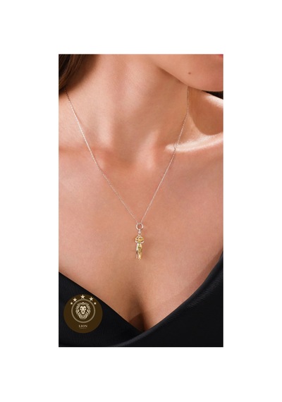 Sarılan Çift Kolye Gümüş