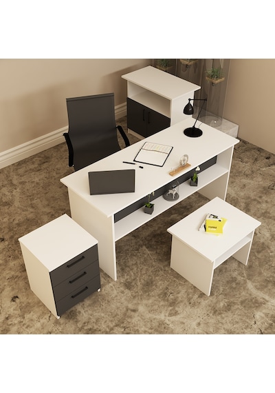 KALENDER DEKOR MERKÜR-1-2-3-4 OFİS BÜRO MASASI TAKIMI MRK14
