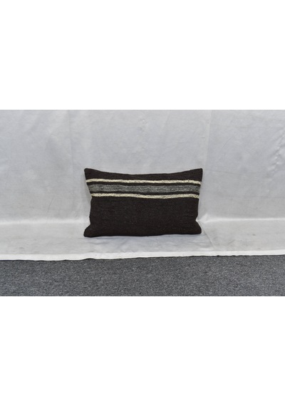 Zehra Abla Halı Yeni El Dokuma Dekoratif Lumbar Kilim Kırlent Yastık Kılıfı 6127