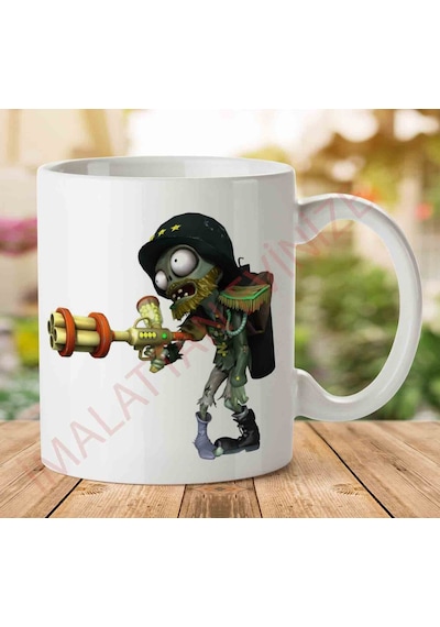 Plants-vs-zombies-garden-warfare-png İki Tarafı Baskılı Kupa Bardak.jpg