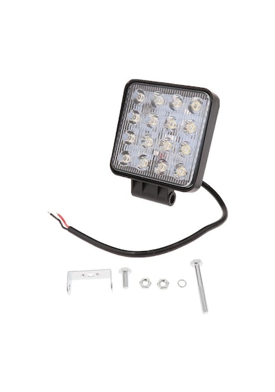 16 Led 48W Off Road Sis Farı Lambası Kare Gemi Tekne Slim 12V (271470663)