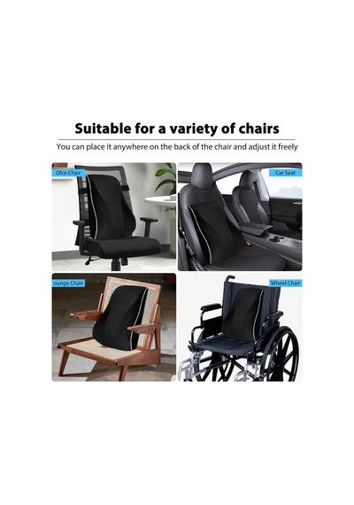 Ortopedik Visco Bel Ve Sırt Yastığı%100 Visco, Bel Sırt Destek Minderi Ergonomik Araç Koltuk Sırt Desteği, N Diğer