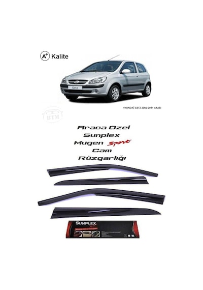 Hyundai Getz Sunplex Cam Rüzgarlığı Mugen 4'Lü