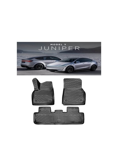 Rizline Tesla Model Y Juniper 2025 Ve Sonrası 3d Havuzlu Paspas Siyah