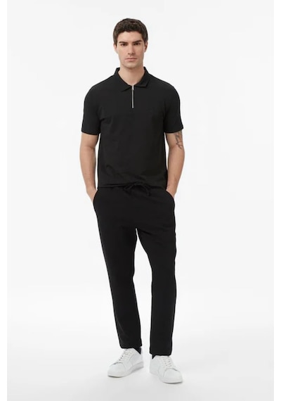 Nautica Erkek Siyah Regular Fit Polo Yaka T-shirt-15334