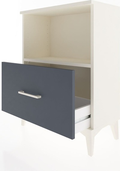Arges Komodin Tek Çekmeceli 60x30x80 Aytaşı-antrasit Aytaşı