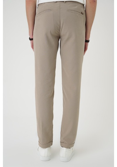 Efor Comfort Beli Lastikli Rayon Karışımlı Bej Jogger Pantolon P 1194 Bej