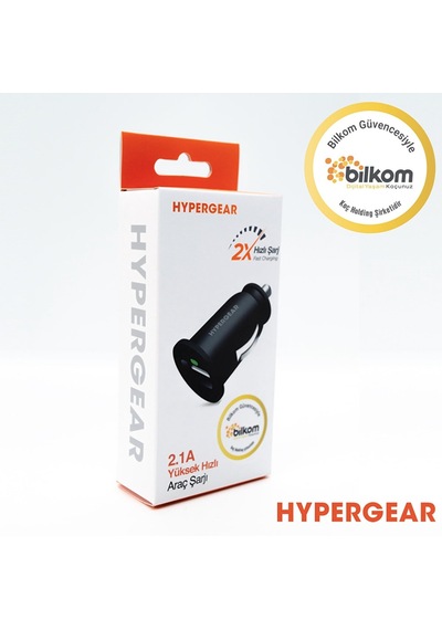 Hypergear 2.1A  2X Hızlı Araç Şarj Aleti Başlığı Siyah